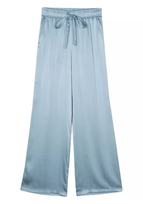 Seventy silk straight-leg trousers - Blue
