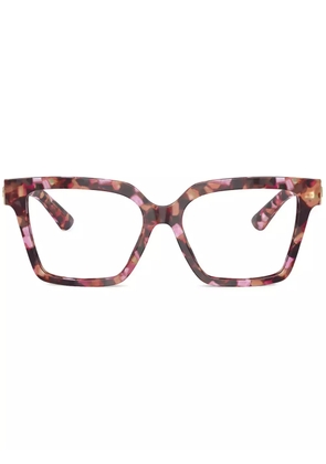 Dolce & Gabbana Eyewear logo-plaque frames - Pink
