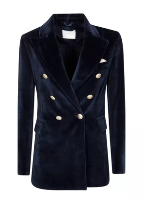 Circolo 1901 double-breasted velvet jacket - Blue