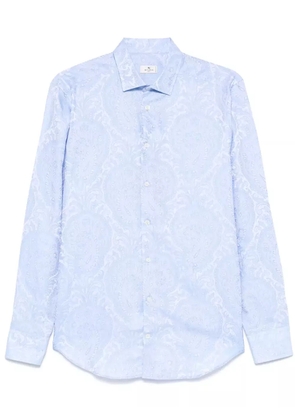 ETRO patterned-jacquard shirt - Blue