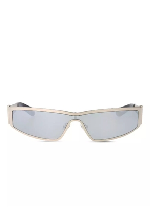 Alexander McQueen Eyewear angular frame sunglasses - Silver