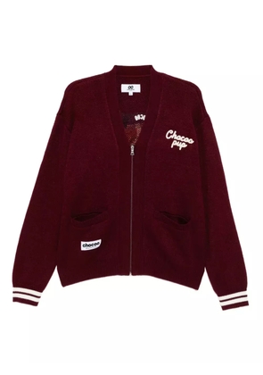 CHOCOOLATE intarsia-knit cardigan - Red