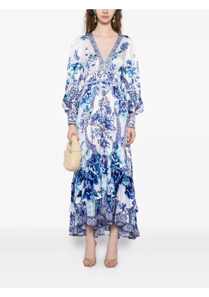 Camilla button front dress - White