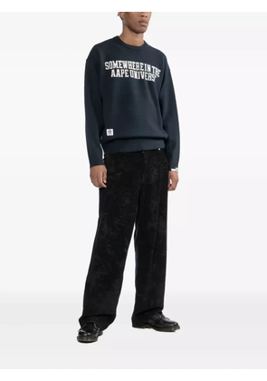 AAPE BY *A BATHING APE® logo-printed sweatshirt - Blue