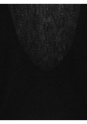 Haikure openwork sweater - Black