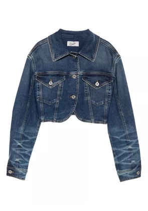 Pence whiskering-effect denim jacket - Blue