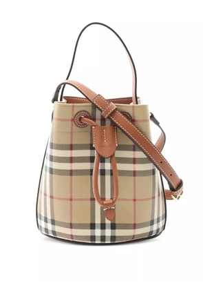 Burberry Pre-Owned 2020s check bucket bag - Neutrals
