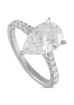 LB Exclusive 14K white gold lab-grown diamond ring - Silver