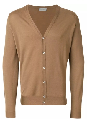 John Smedley v-neck cardigan - Brown