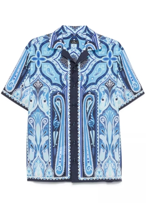 ETRO paisley-print bowling shirt - Blue