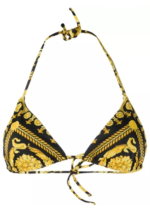 Versace Barocco bikini top - Yellow