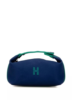 Hermès Pre-Owned 2020-2025 Small Canvas Bride A Brac Case vanity bag - Blue