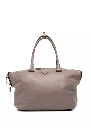 Prada Pre-Owned 2010-2025 City Calf Hand Stitched Zip tote bag - Brown