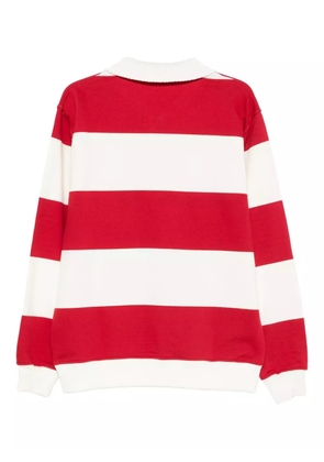 Drôle De Monsieur striped polo shirt - Red