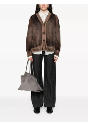 Avant Toi silk-blend cardigan - Brown