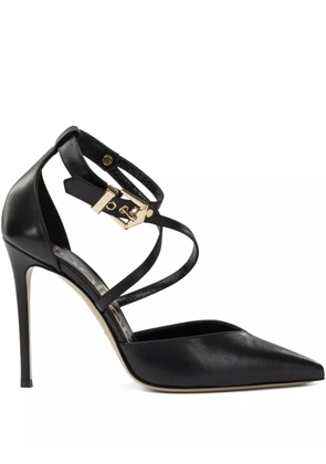 Ninalilou buckled-strap pointed-toe pumps - Black