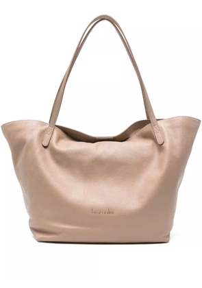 Braccialini leather tote bag - Neutrals