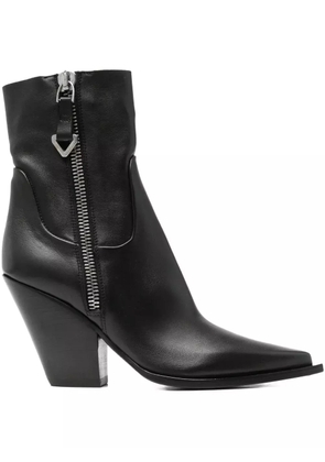 Elena Iachi 90mm pointed-toe ankle boots - Black