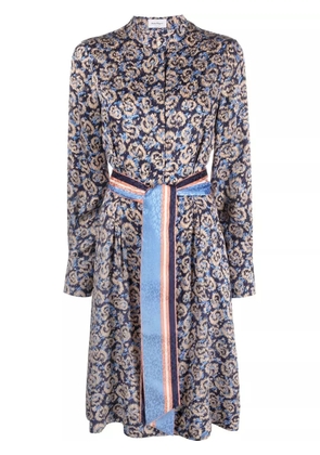 Ferragamo graphic-print day dress - Blue