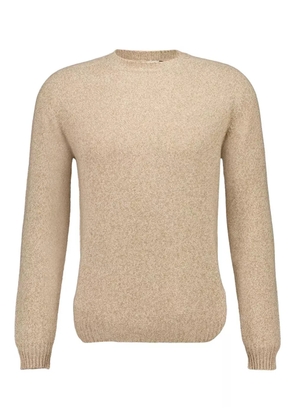 Boglioli crew-neck wool-cashmere-blend sweater - Neutrals
