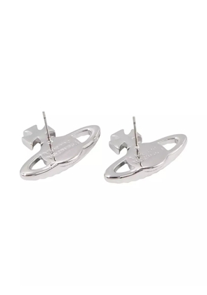 Vivienne Westwood Pre-Owned Orb cross earrings - Silver