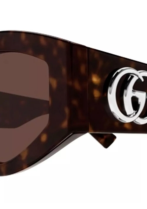 Gucci Eyewear cat-eye frame sunglasses - Black