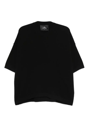 Mr. Mittens short-sleeve merino top - Black