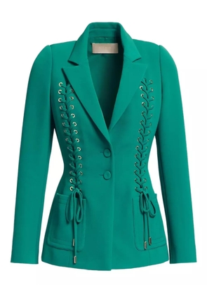Elie Saab lace-up blazer - Green