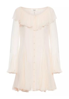 Chloé ruffled mini dress - Pink