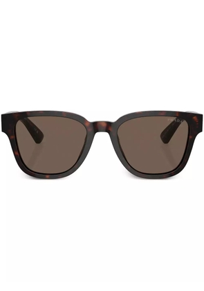 Prada Eyewear tortoiseshell-effect D-frame sunglasses - Green