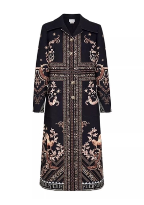 Camilla button front Duomo Dynasty coat - Black