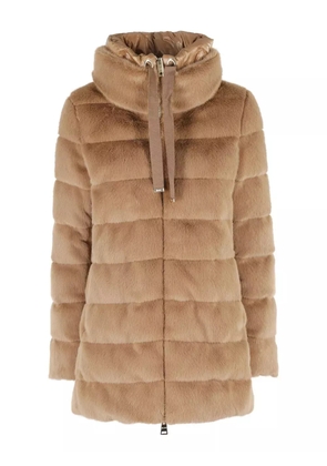 Herno quilted high-neck jacket - Brown