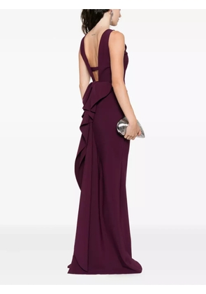 CHIARA BONI La Petite Robe Eman ruched long dress - Purple