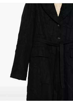Masnada single-breasted coat - Black