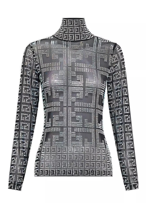 Camilla turtleneck top - Black