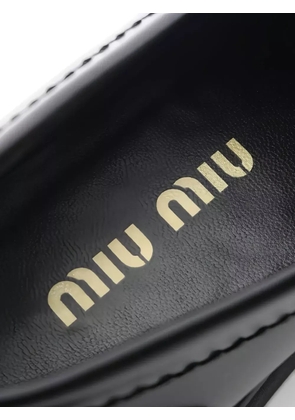Miu Miu Pre-Owned 2010s 45mm platform penny loafers - Black