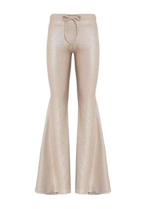 Amir Slama x Astrid drawstring flared trousers - Neutrals