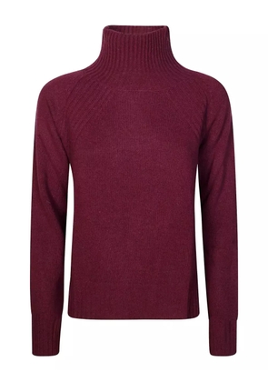 DONDUP ribbed high-neck sweater - Red