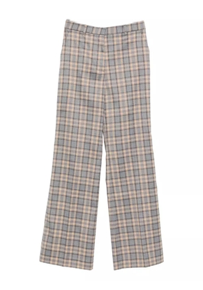 Manuel Ritz check-pattern trousers - Grey