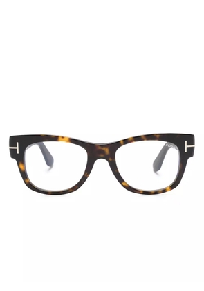 TOM FORD Eyewear FT5040B tortoiseshell square-frame glasses - Brown
