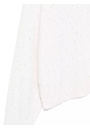 Antonelli sequin-embellished sweater - White