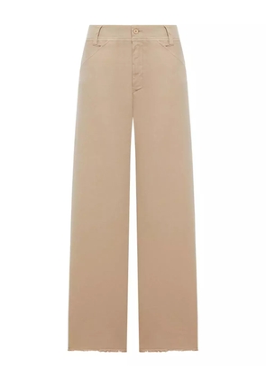 Transit frayed-hem trousers - Brown