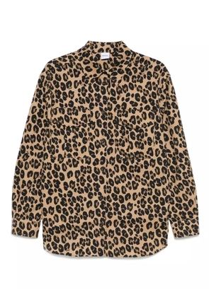 ASPESI leopard-print shirt - Brown