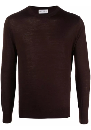 Ballantyne crew-neck wool jumper - Brown