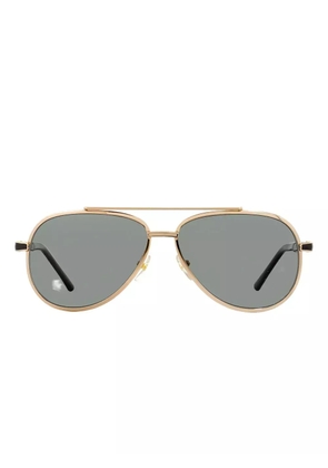 Montblanc pilot-frame sunglasses - Black