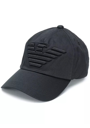 Emporio Armani logo-embroidered cap - Black