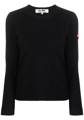 Comme Des Garçons Play x the Artist Invader pixelated-appliqué T-shirt - Black