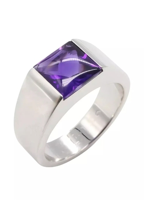 Cartier 2010s 18K white gold amethyst ring - Silver