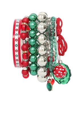 Amir Slama Bijoux beaded charm bracelet - Red