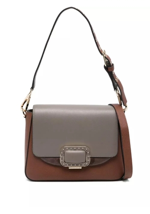 cromia buckle-detail shoulder bag - Brown